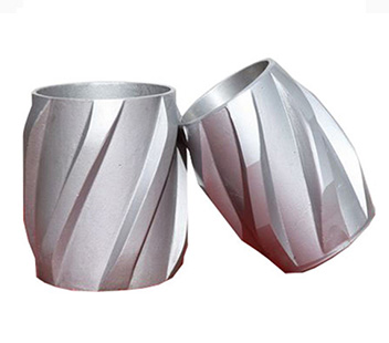 Aluminum Spiral Vane Solid Rigid Centralizer