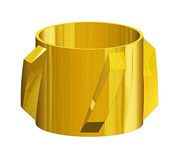 Steel Spiral Vane Solid Rigid Centralizer Steel Spiral Vane Solid Rigid Centralizer