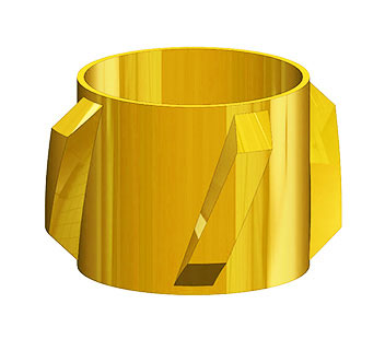 Steel Spiral Vane Solid Rigid Centralizer